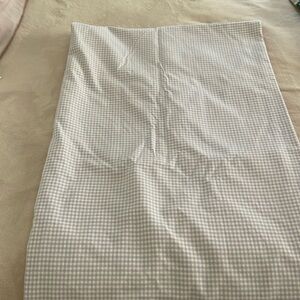 Set of 4 Lavender and white gingham 44”x84” curtain panels.